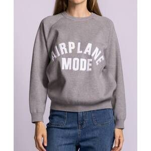 NEW PINK MARTINI airplane mode sweater in gray